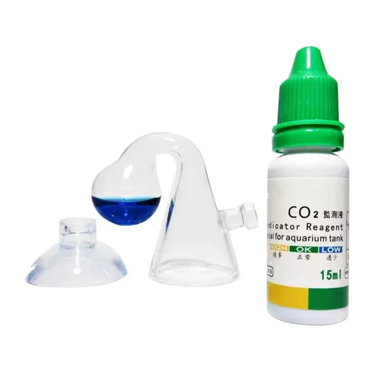 

Aquarium CO2 Indicator Solution Monitor Plants Grass CO2 System Concentration Fish Tank Glass Liquid Tester Fluid Drop Checker