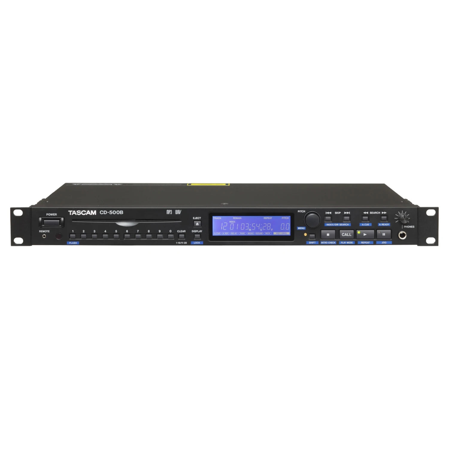 

TASCAM CD-500B Rackmountable CD Player with Balanced XLR and AES/EBU Outputs Wireless Remote Control