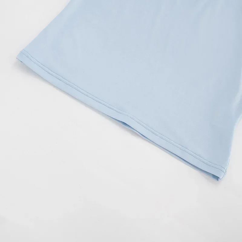 Schlankes V-Ausschnitt T-Shirt für Damen mit Ellbogenärmeln, Vintage Casual Basic Crop Top, Street Bodycon Y2K Ästhetik Commute T-Shirt 2026 – Detail 9