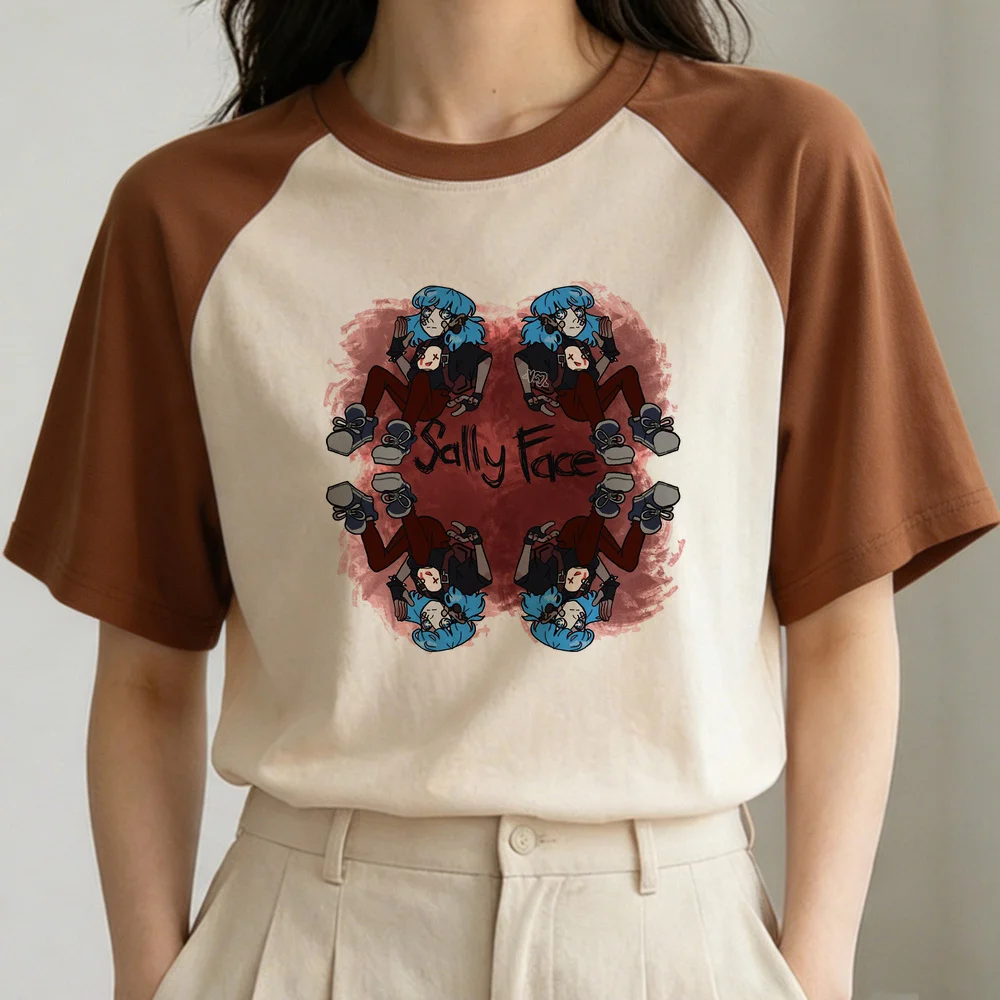 Sally Face t shirt female gothic cheap y2k cute summer t-shirt korean fashion cheap kawaii cutecore manga