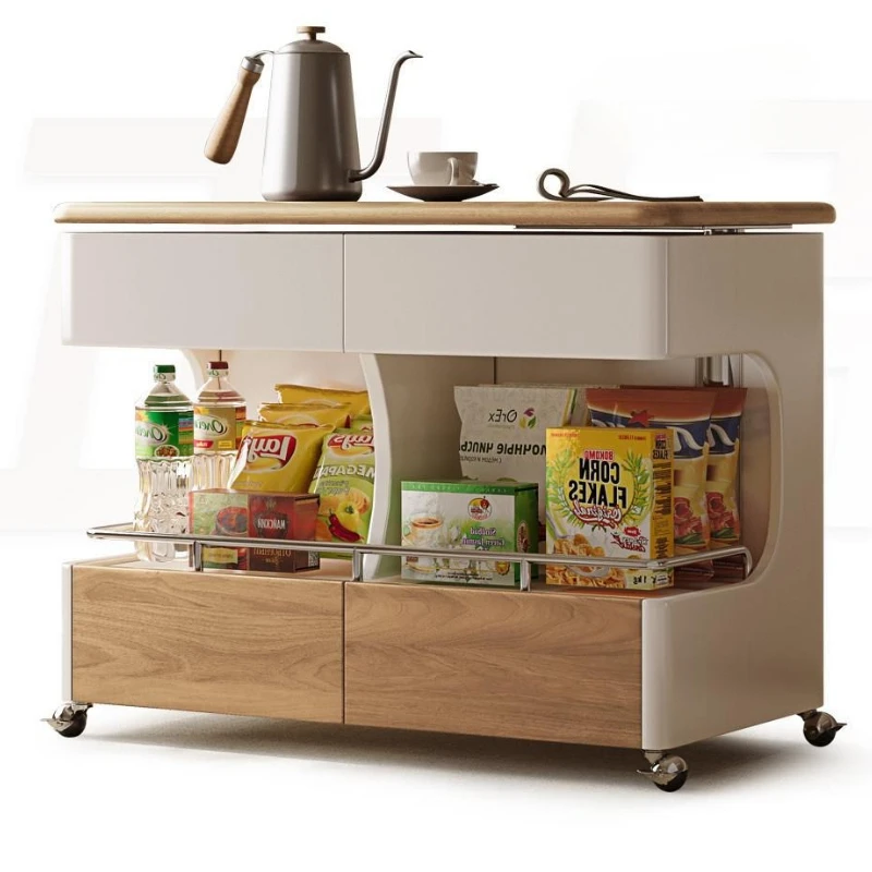 Movable side table, folding coffee table, small lifting and retractable, sofa side cabinet
