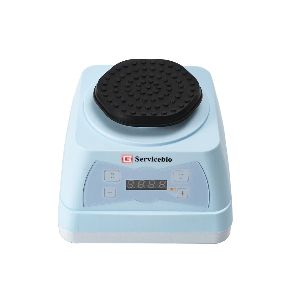Laboratory Light Blue Small Lab 4500rpm Vortex Mixer Wholesale with Multiple Adapters