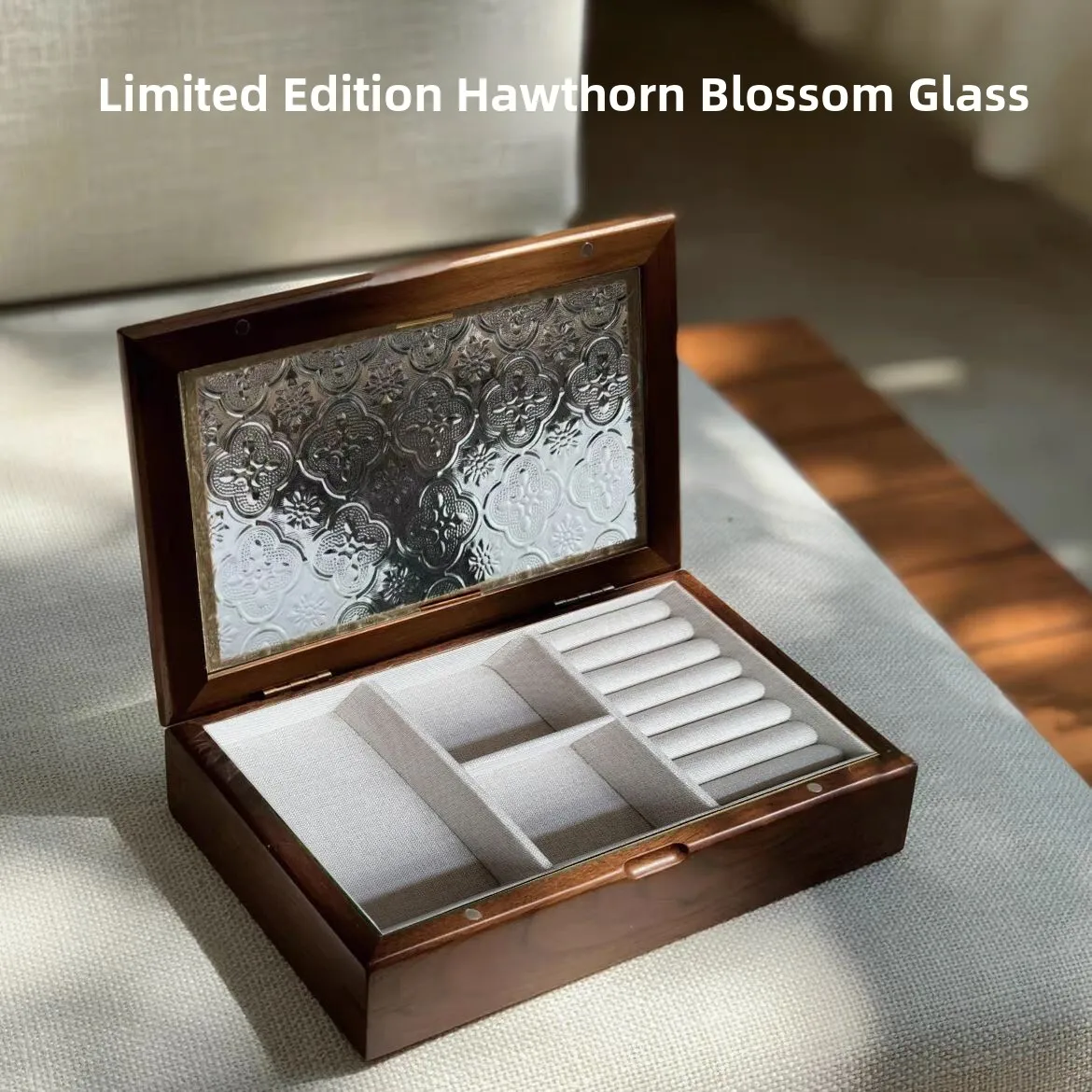 

Бархатная шкатулка для драгоценностей из орехового дерева, деревянный чехол для хранения колец с кактусом и орехами, органайзер для хранения сервисного декора