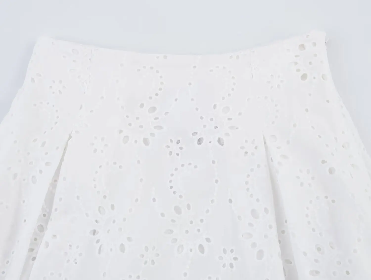 HH Damen-Anzug, elegant, Sommer, einfarbig, Stickerei, ärmellos, Hosenträger, gewellt, breiter Saum, Oberteil + A-Linie, plissierter Umhangrock mit hoher Taille