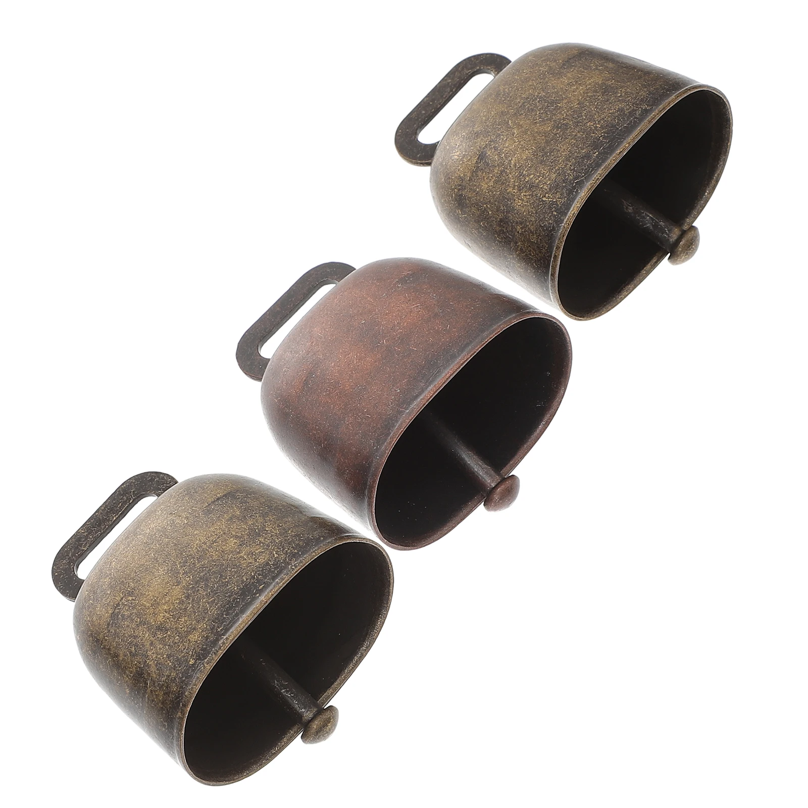 

3pcs Mini Copper Cowbells Jewelry Accessories Lightweight Durable Pet Dog Cow Cattle Sheep Decorative Practical
