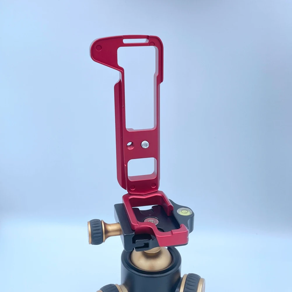 Quick Release L Plate Holder, Hand Grip para Olympus E-M1 Camera, Suporte Vertical, Vermelho