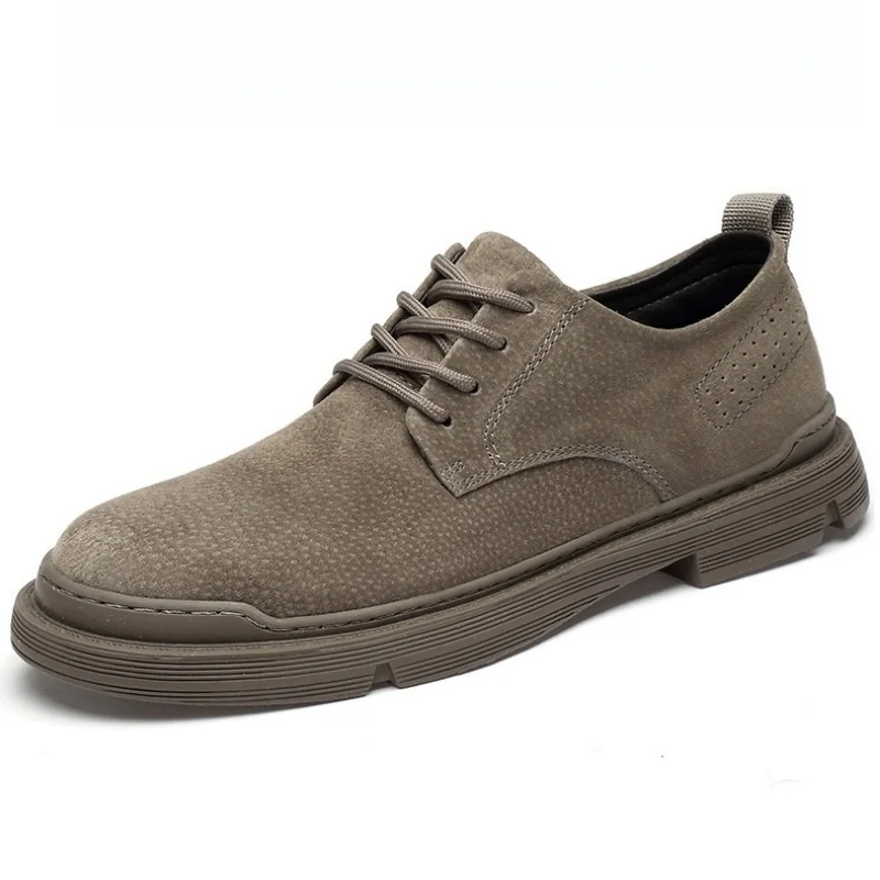 

2025 Summer New Cowhide Men's Shoes Fashion Casual Light Luxury British Style Business Daily Comfortable Leather Men's Shoes