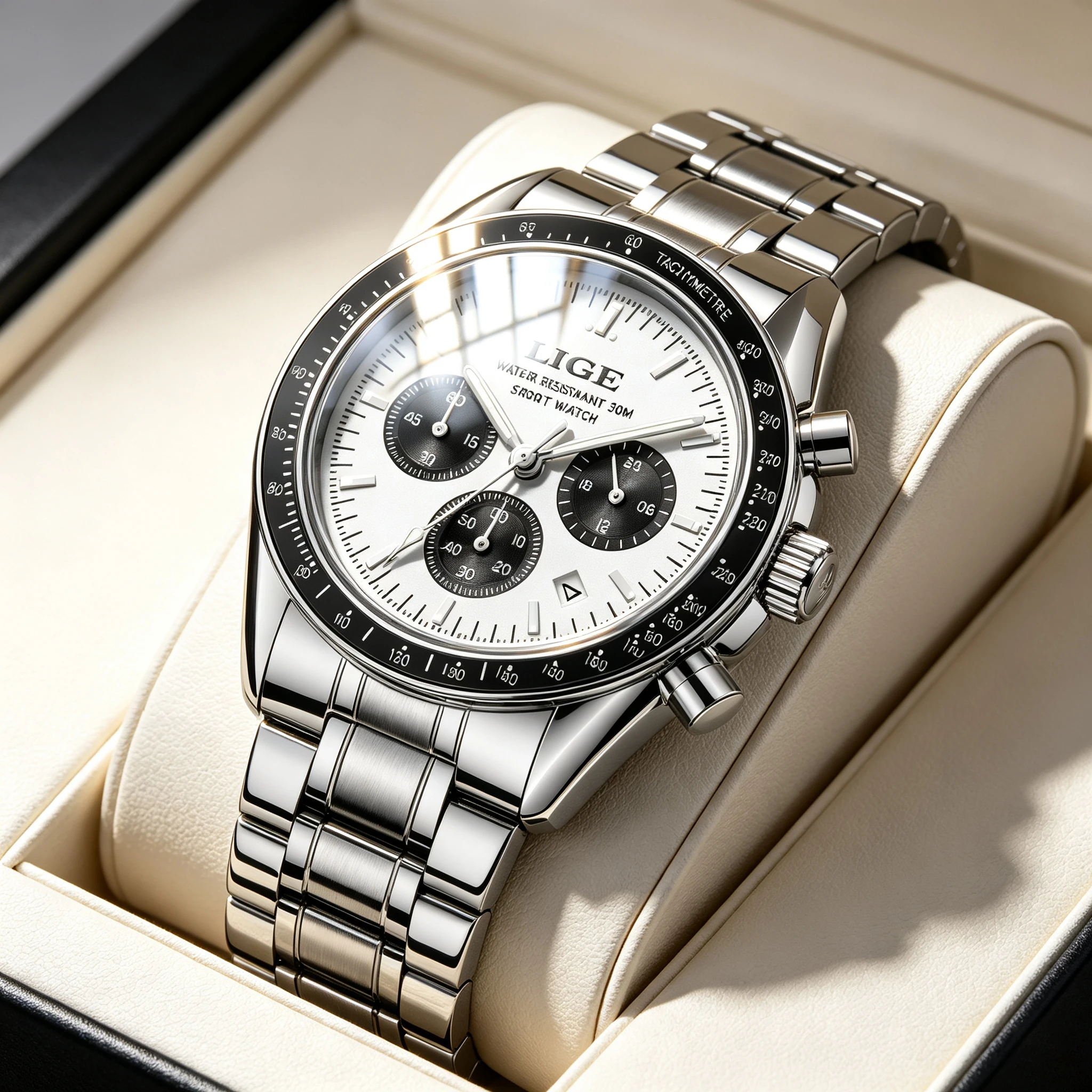 Reloj Hombre LIGE Luxus Business Herrenuhren Edelstahl Quarz Armbanduhr Männlicher Kalender Leuchtende Uhr Relogio Masculino