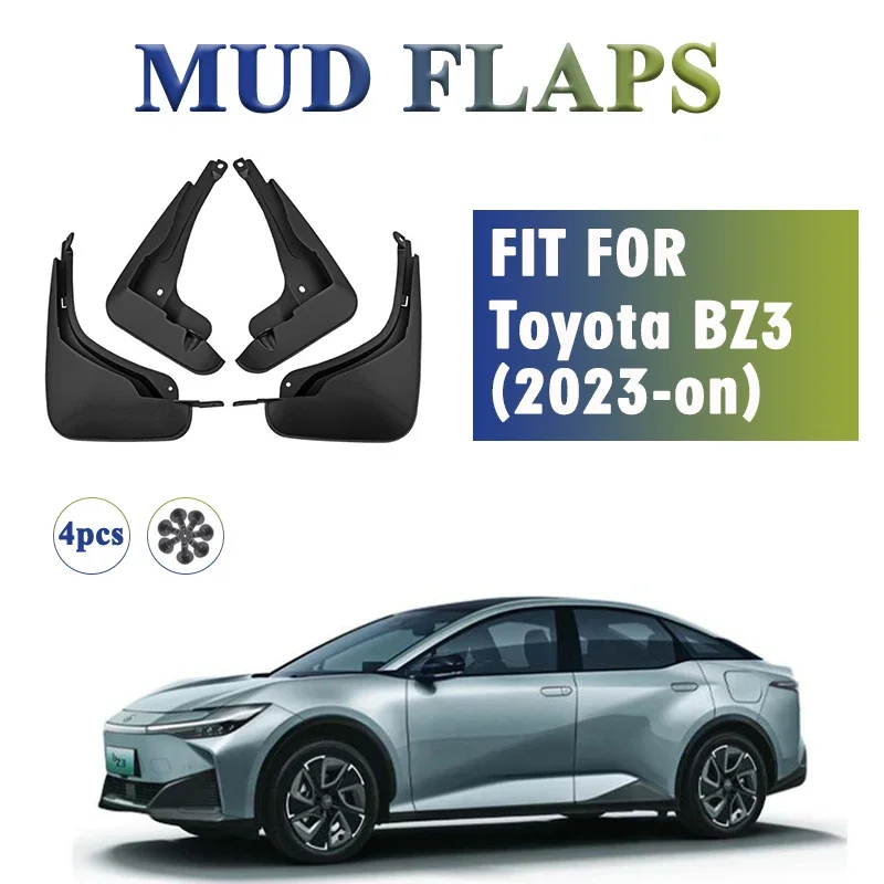 

2023 2024 2025 FOR Toyota BZ3 Mud Flaps Guards Splash Mudguard Fender Mudflaps Car Accessories Front Rear 4pcs