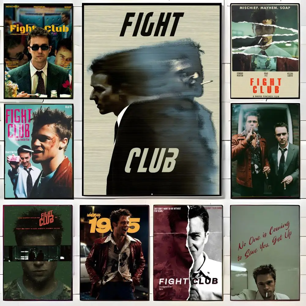 Intense Drama Film F-Fight Club Poster Wall Art Print Decorative Mural Home Decor Gift Unframed
