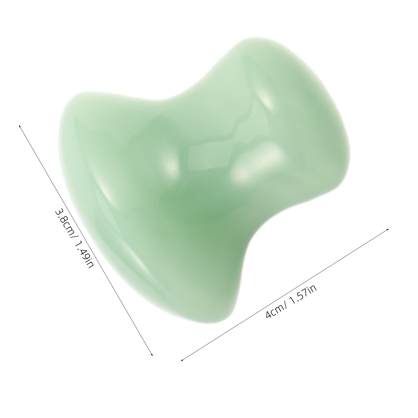 2개입 옥 괄사 얼굴 마사지 도구 버섯 모양 마사지기 피부 관리 스파 뷰티 눈 얼굴 마사지 스크래퍼 괄사 얼굴 도구