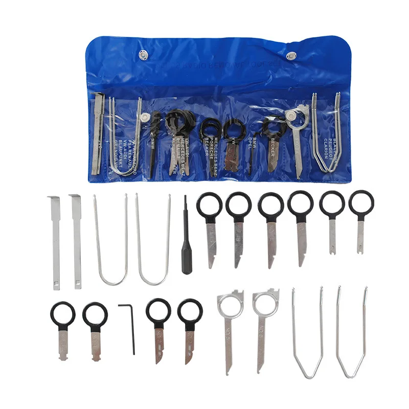 Car audio disassembly and assembly tool are adapted to BMW Audi interior central control modified audio disassembly host key set