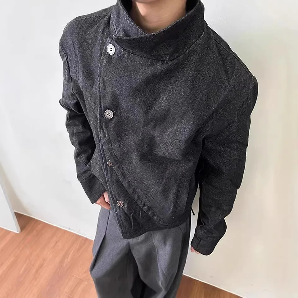 

2026 Spring Personalized Design Y2k Retro Street Versatile Loose Cardigan Hoodie Men's and Women's Denim Jacket