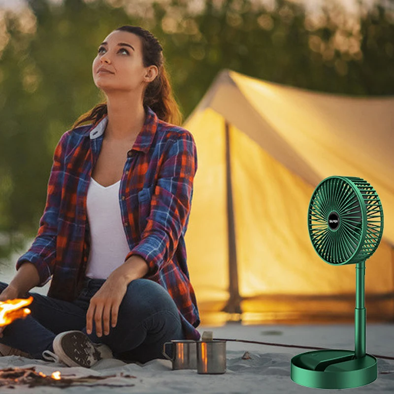 

Складной вентилятор для офиса и дома, портативный USB-вентилятор для зарядки, выдвижной настольный вентилятор, напольный вентилятор, высокий срок службы батареи, низкий уровень шума, мини-электрический вентилятор