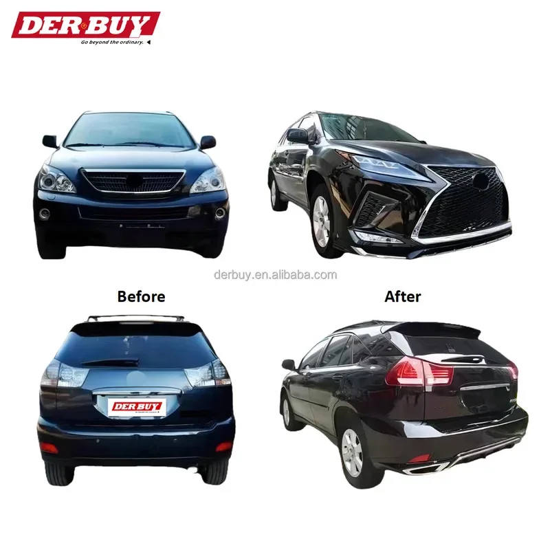 Tunnning parts Le xus RX RX270 RX350 RX450 bodykit 2006-2009 upgrade to 2020  RX car auto