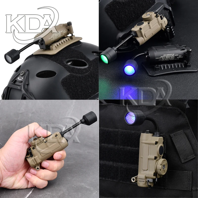 Sidewinder Head Lamp Tactical Helmet Strobe Light Red Green Blue White IR Light LED Strobe IFF Outdoor Hunting Camping Lamp