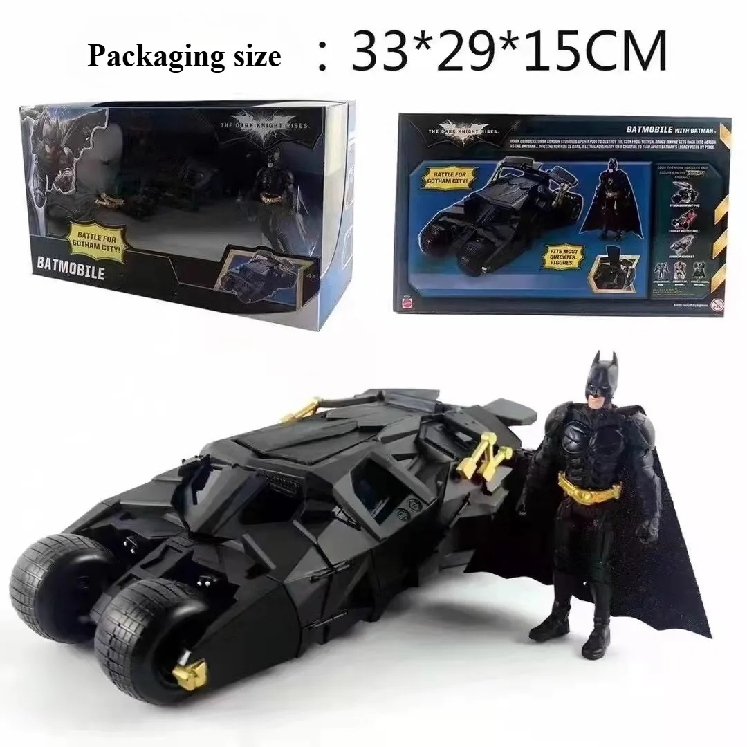 ダークナイトバットモービル-1-24-アーマードバットカー-b-バットマンモデルアクションフィギュアおもちゃ、バットモービルのフードが開く、装飾品