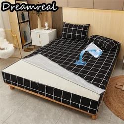 Dreamreal-Funda de colchón impermeable, Sábana bajera de seis lados con cremallera, colchas extraíbles, Protector de almohadilla