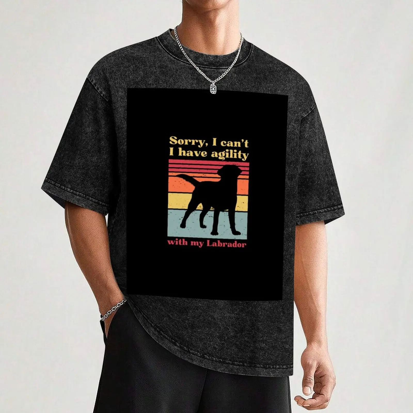 Sorry I can't, I have agility with my Labrador T-Shirt Dry Fit Running Short Sleeve Top