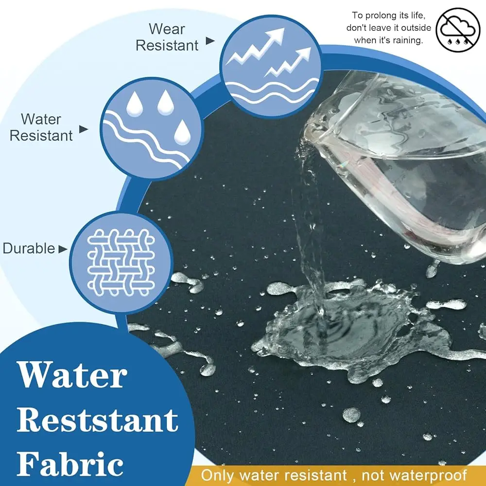 14 Pcs Patio Cushion Covers For 7 Pcs Outdoor Furniture Sectional Seating Sets Water Resistant Plus 2 Throw Pillows (Gray,