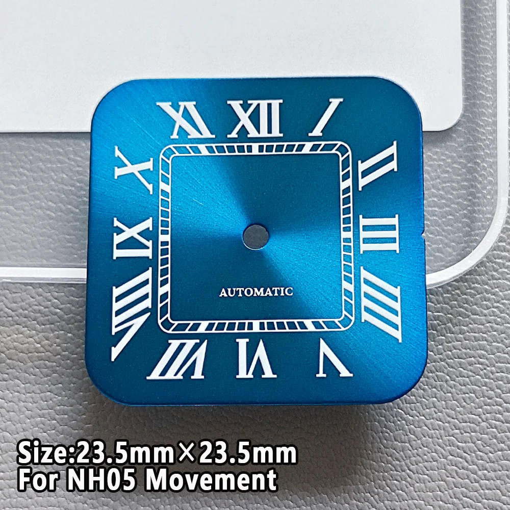 

NH05 Women's Watch Dial 23.5mm Square Roman Markers Watch Dial Fit For NH05 NH06 Automatic Movement Lady Watch Accessories Parts
