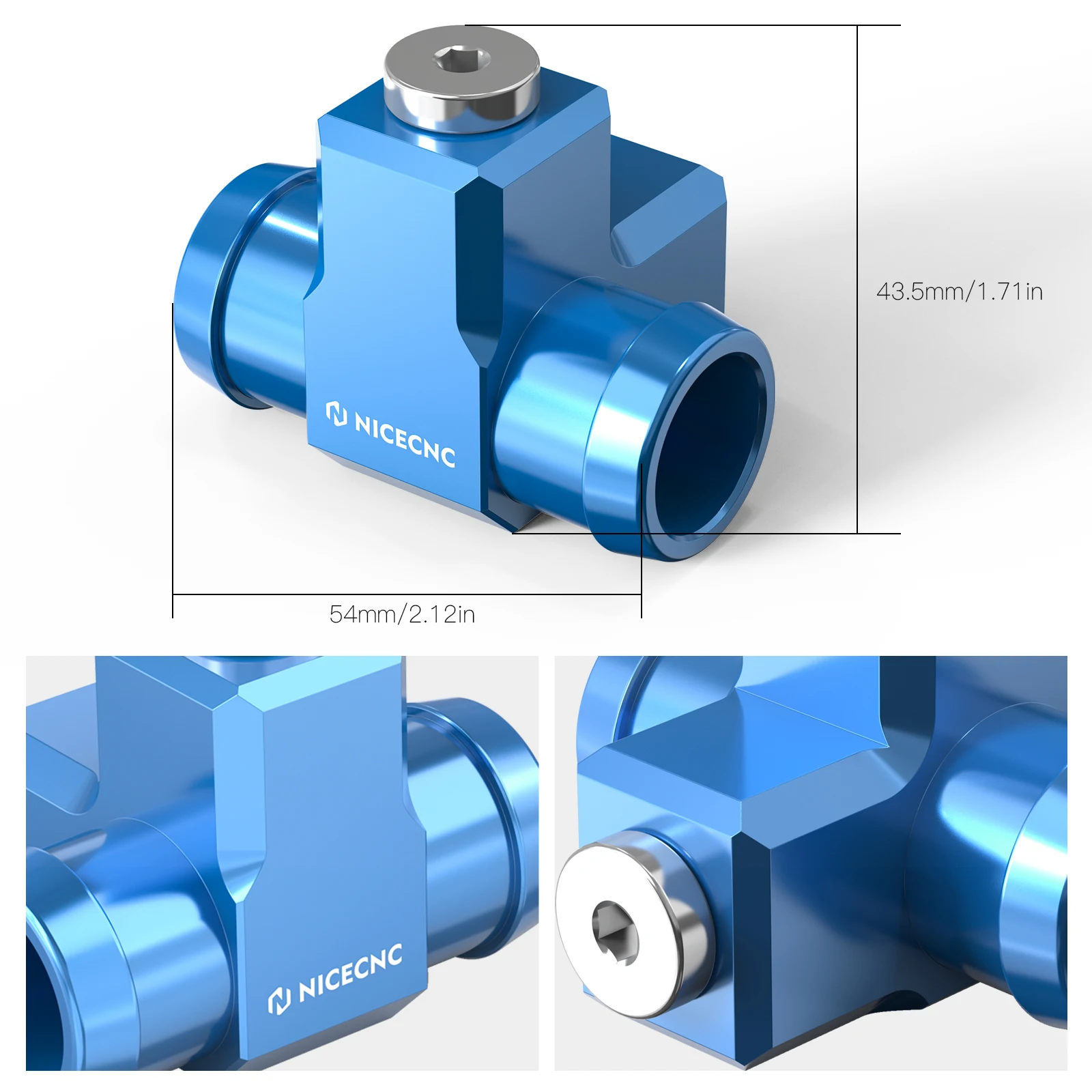 Für 2023 husqvarna te300 te250 te 2024 te tx300 tx 2010-2015 Motorrad Temperatur sensor Anschluss adapter t6 Aluminium