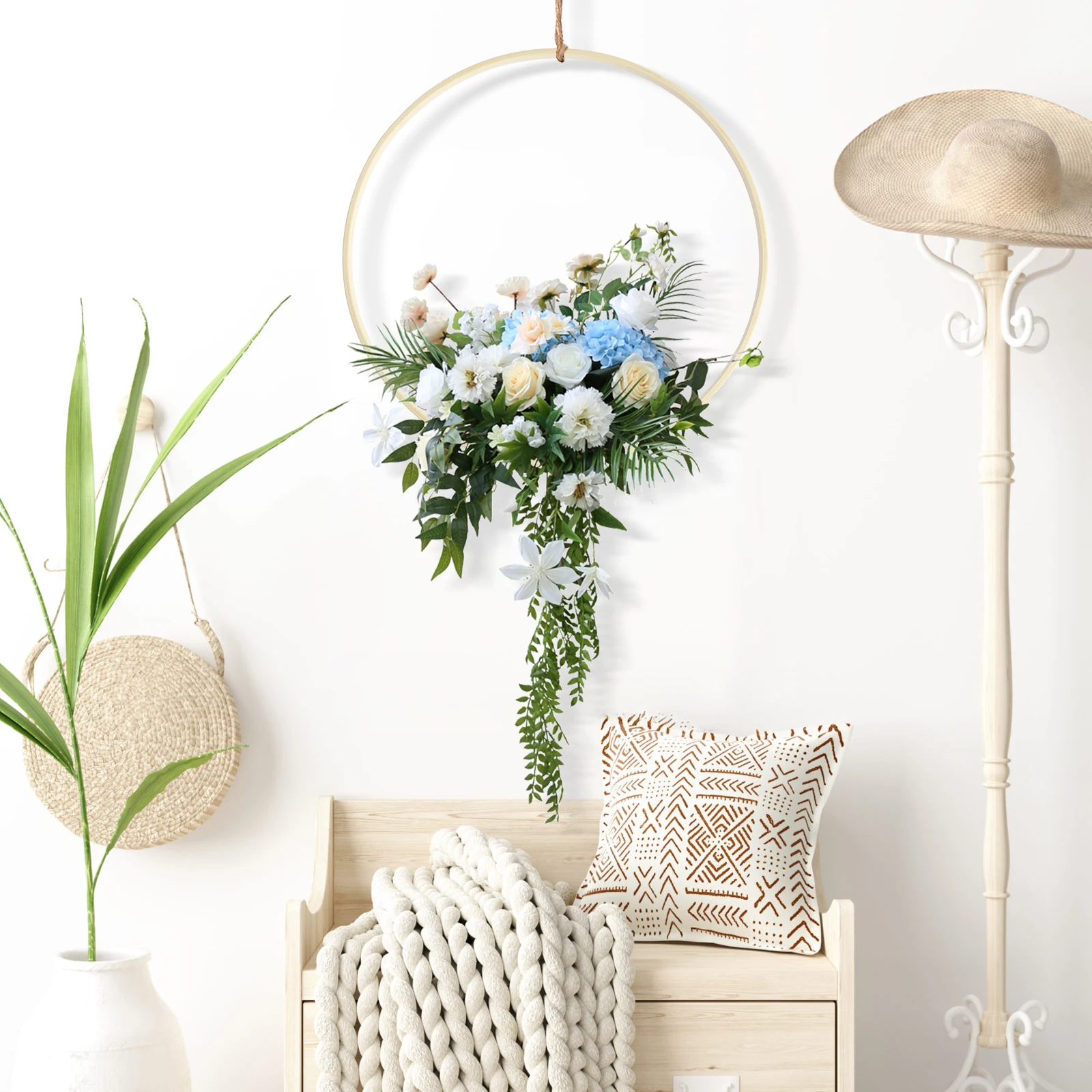 18 шт., набор колец из бамбука, 6 размеров