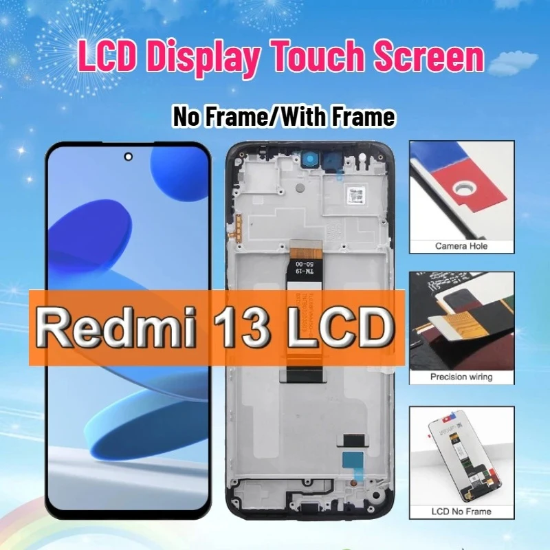 lcd-display-for-xiaomi-redmi-13-lcd-display-touch-screen-digitizer-assembly-replacement-for-redmi13-display-screen