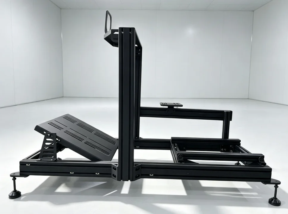 Wholesale Aluminum Extrusion 4080 Sim Racing Rig Stand With Adjustable Pedal Wheel Mount Shifter Simulator Frame Game Station