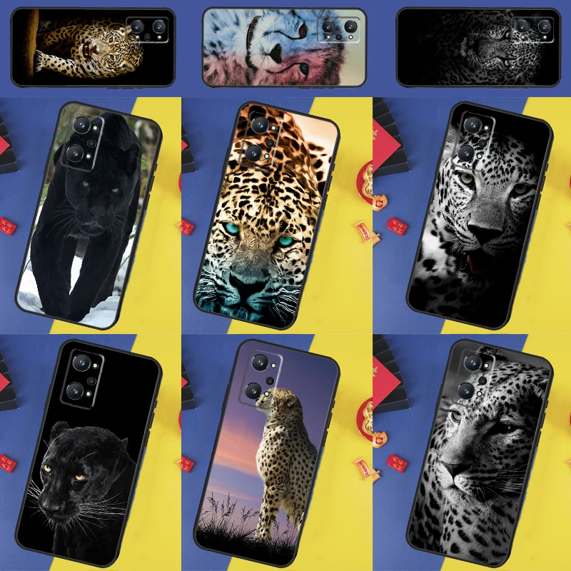 

Чехол Cheetah Panther Snow Cheetah для Realme GT 6T 6 5 GT 7 Pro C61 C55 C53 C51 C21Y C25S C67 C75 10 11 12 13 14 Pro Plus