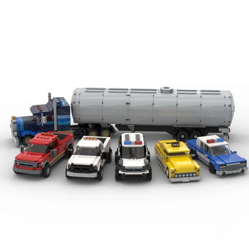 2784 قطعة MOC خدمة مركبة حزمة 3 مجموعة ستة مدينة لعبة مجسمة اللبنات هدية الكريسماس العمارة تجميع DIY فكرة عيد ميلاد