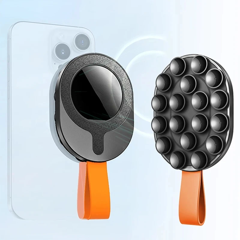 

Upgraded Magnetic Suction Cup Phone Mount Mirror Shower Silicone Suction Phone Case Grip Stand Holder For iPhone Android