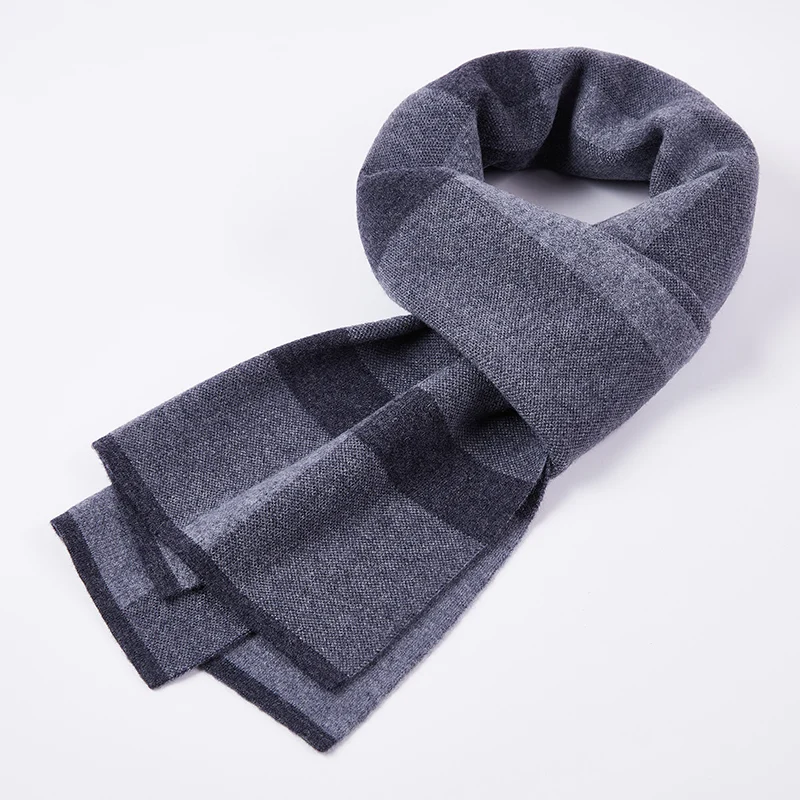 Luxury Brand Men's Winter Plaid Scarf warm women Cashmere Scarves Casual 100% Wool Scarfs Man Business shawls Pashmina