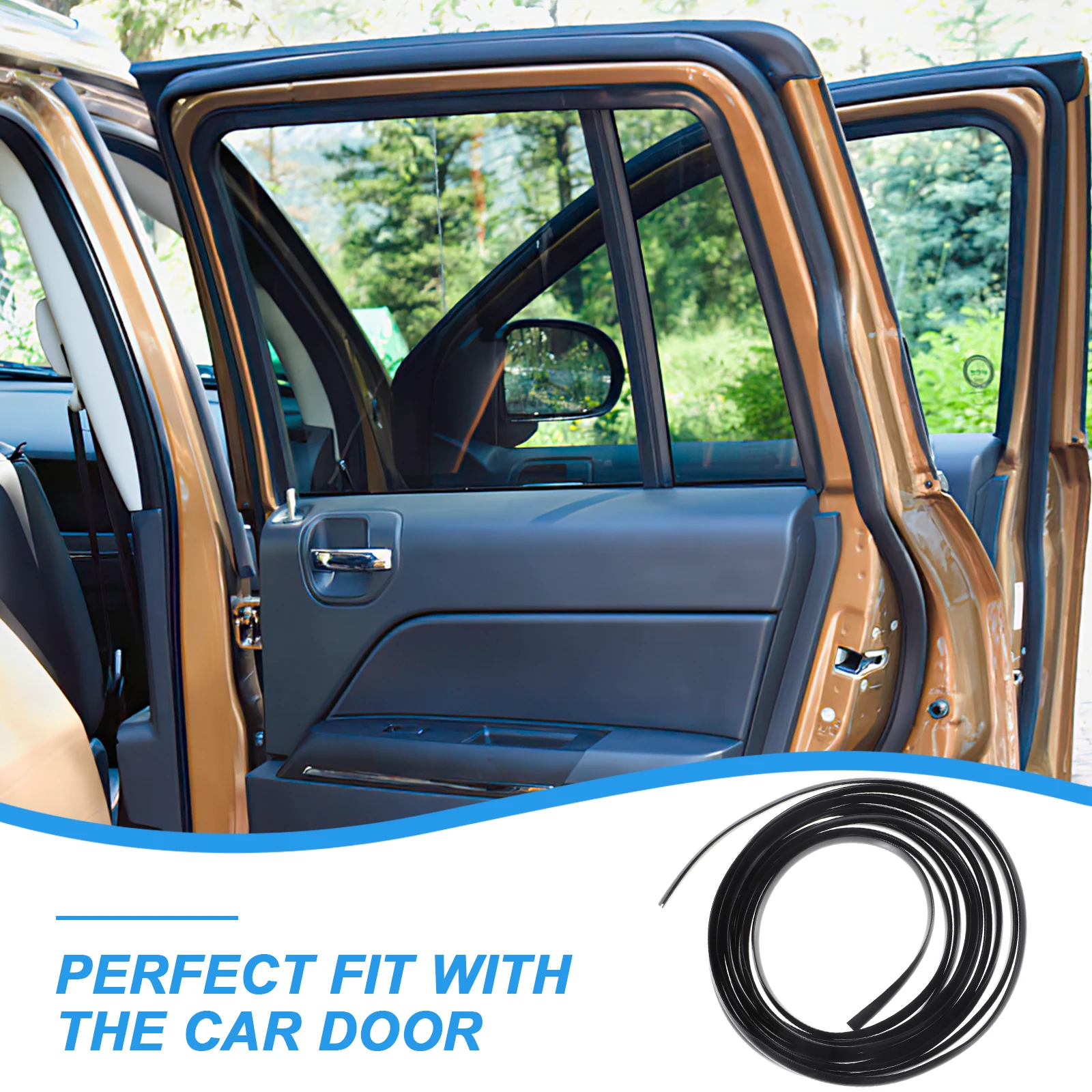 

Edge Guard Anti-Collision Strip Pvc Scratchproof Self-Adhesive Black Auto Door Trim For Vehicle Protector Invisible Easy