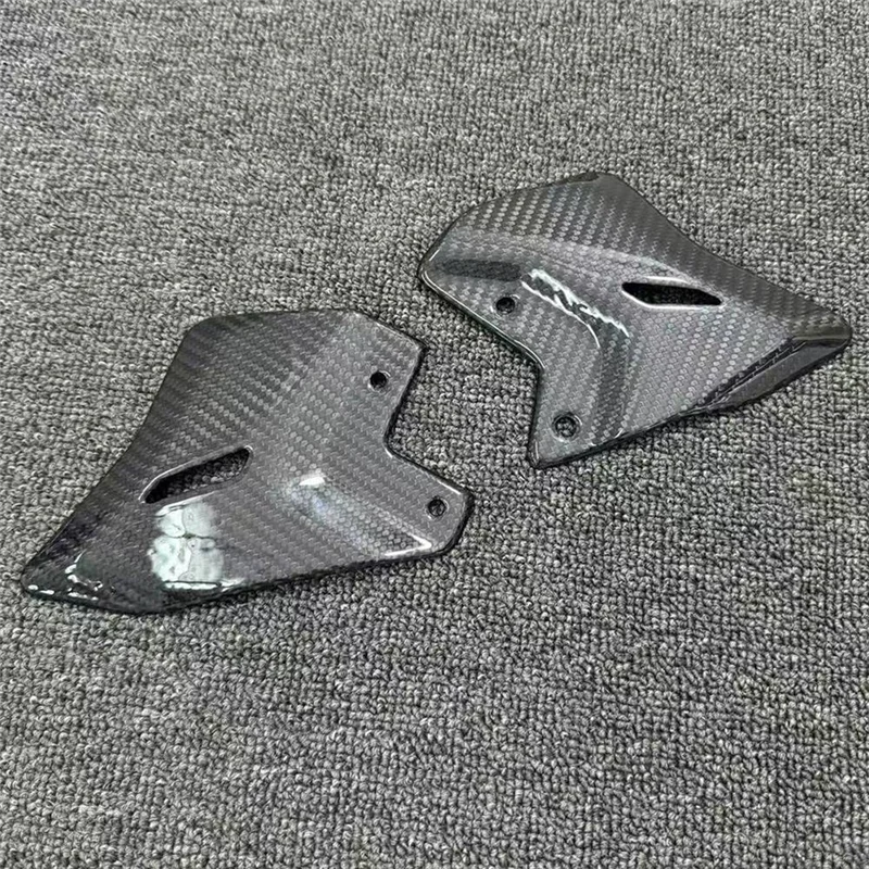 الأعلى!-لوح جناح الدواسة الخلفية ملحقات الدراجة النارية من ألياف الكربون لـ Kawasaki Ninja 650/Z650 2017-2024+ لوحة حماية خلفية