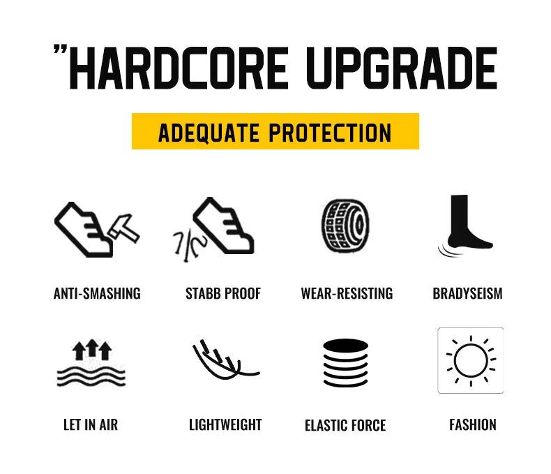 Neue rutschfeste Arbeitsschuhe für Herren, Stahlkappenschuhe, durchtrittsichere Arbeitsschuhe für die Baubranche, bequeme Sportschuhe für Herren – Detail 3