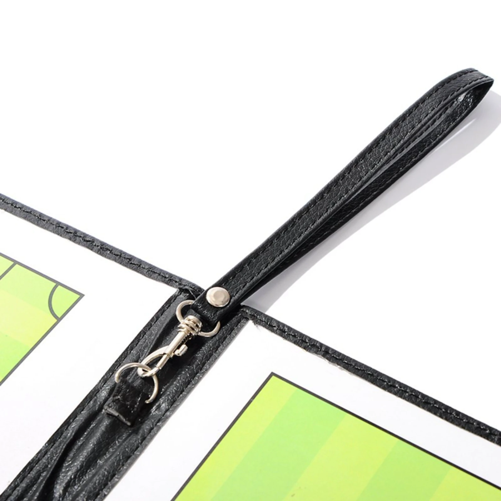 

Football Board Field Layout Foldable Football Board Double-Sided Coaching Clipboard Faux Leather Flat Opening