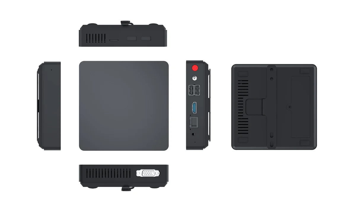 Qotom Mini Pc  Desktop Water Cooler 4*USB RJ45 HDM1 N3350