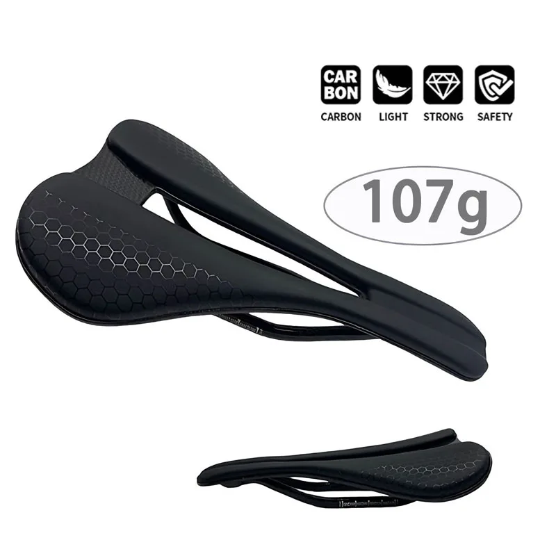 

Super Light 108g Carbon Saddle MTB Road bike saddle Bicycle Seat Comfortable Leather EVA Cycling Racing Cushions bicycle seat