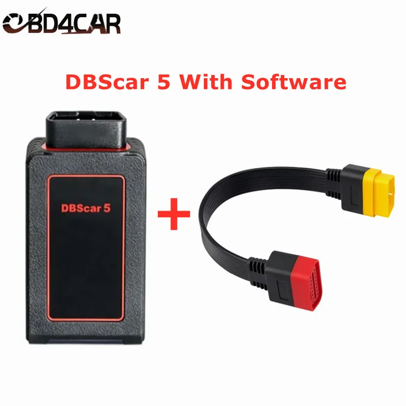 Original DBSCAR 5 Bluetooth Adapter Android Include Xdiag/Diagzone/XPRO5 Software DBSCAR V Scanner Car Diagnostic Tool