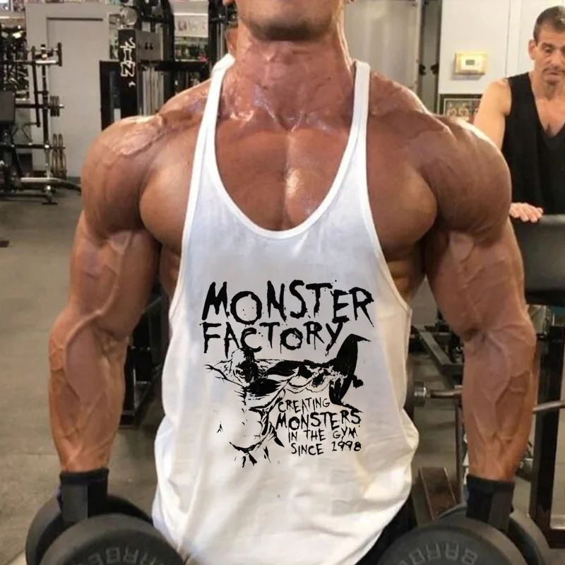 Koszulki na siłownię szelki męskie Stringer koszulka fitness koszulka do kulturystyki męski top do kamizelek fitness męska kamizelka bluza bez rękawów — zdjęcie 3