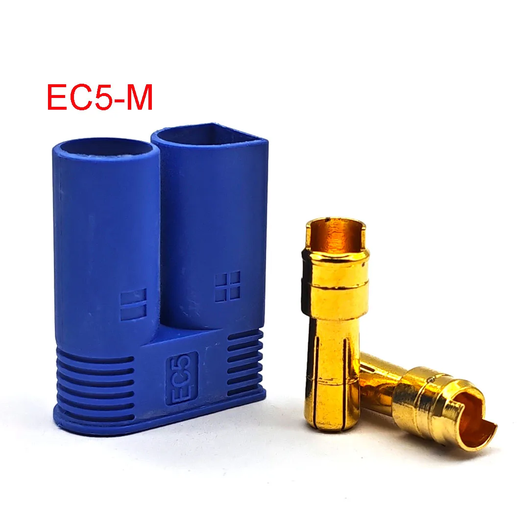 EC5 Banana Plug Bullet Connector Female+Male for RC ESC LIPO Battery/Motor