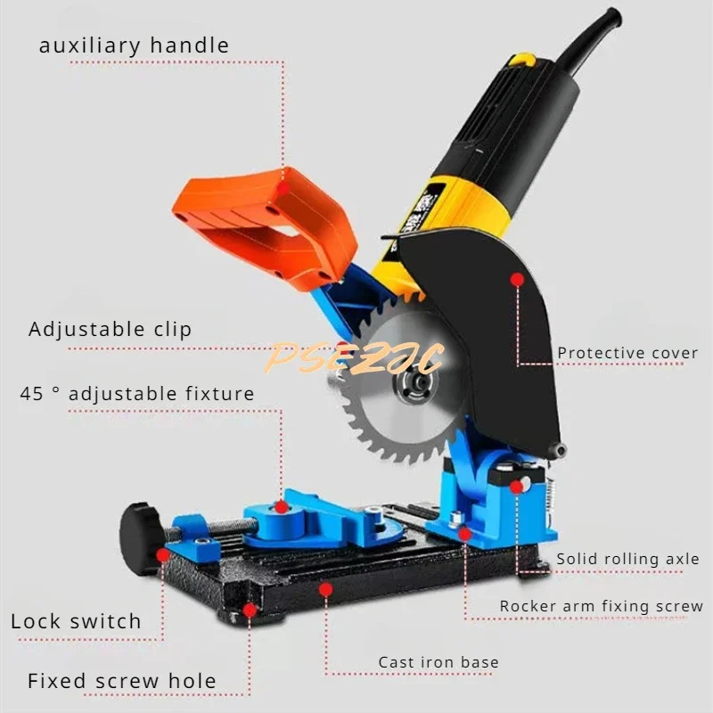 Multifunctional Fixed Bracket for Versatile Cutting Platform Modified From Cutting Machine To Hand Grinder Polishing Machine