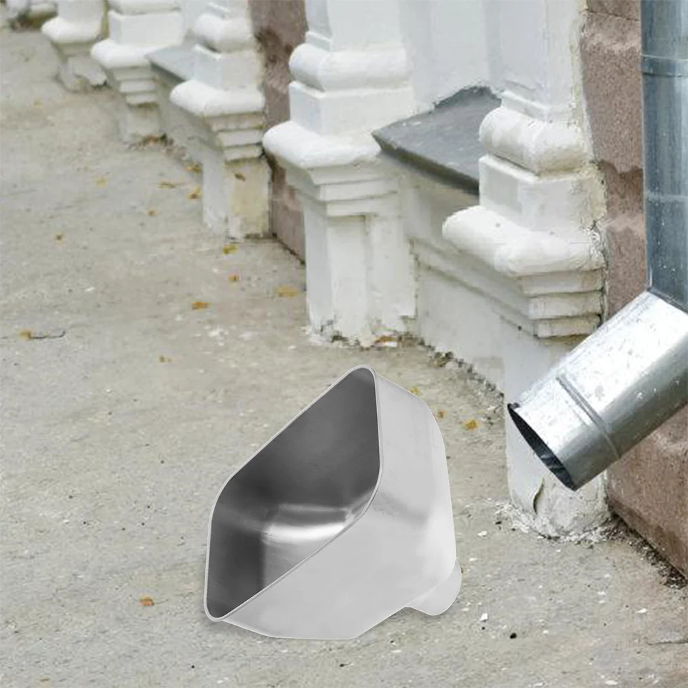 Filtro de bajante de aço inoxidável, adaptador de boca larga, kit de drenagem de telhado durável, sistema de coleta de água eficiente