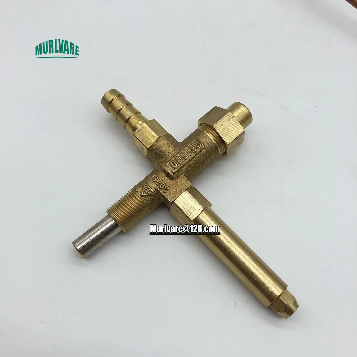 Camping Low Pressure Brass Gas Valve Stove LPG Flameout Protection Valve Coupling Assembly