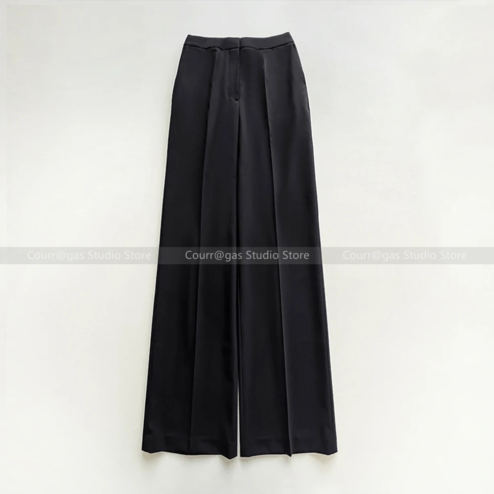 

Minimalist style~Slimming and long legs god trousers classic versatile wool high-waisted drape straight trousers