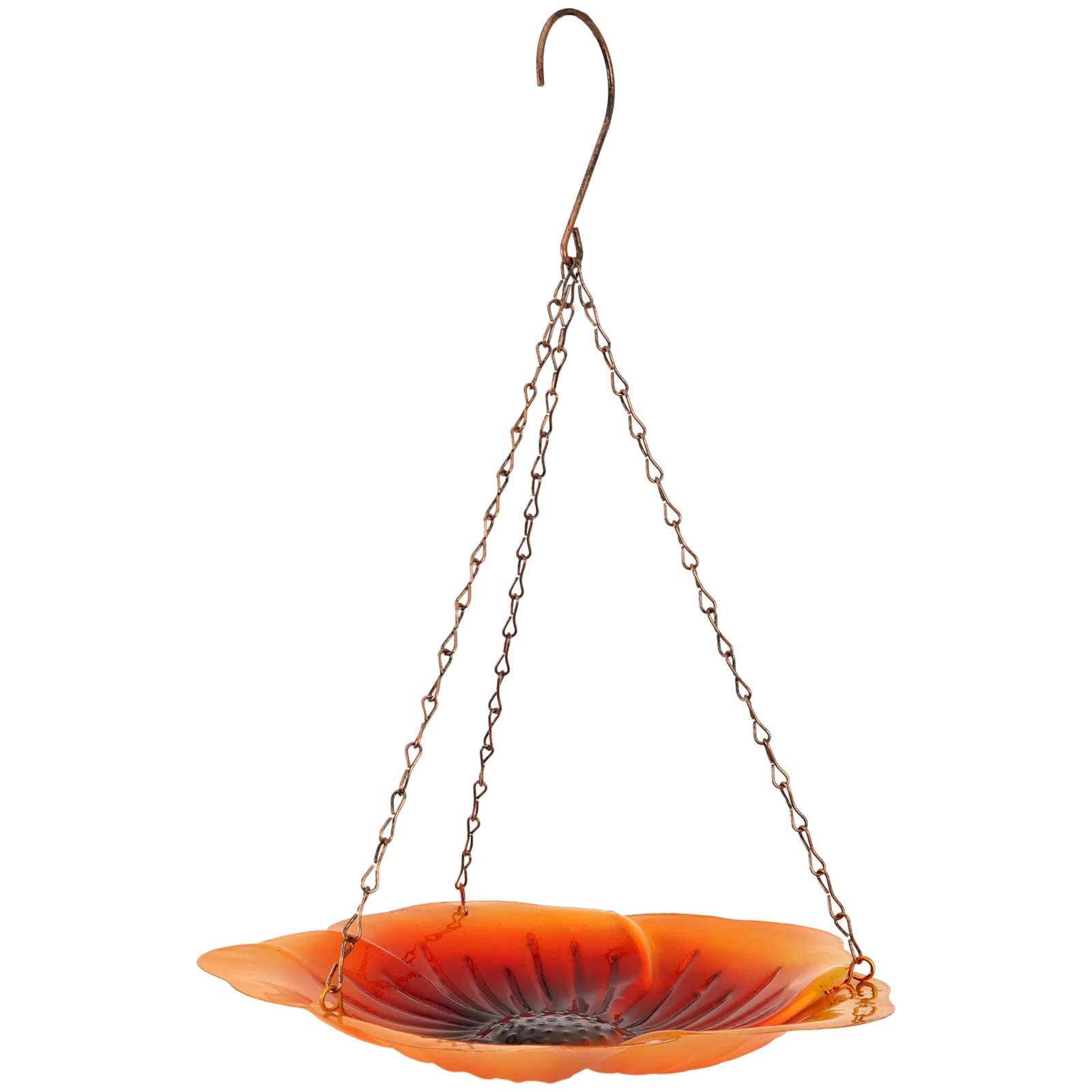 

Metal Bird Golden Brown Hanging Durable Quality Easy Hanging Bird Feeder Clean Garden Decor Outdoor