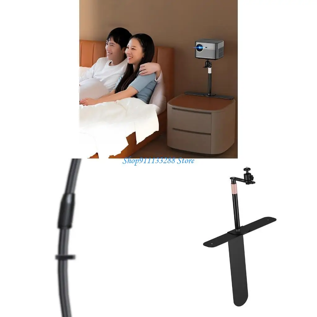 

G88D Plug In Table Side Projectors Bracket 360 Degree Adjustable for Home Use