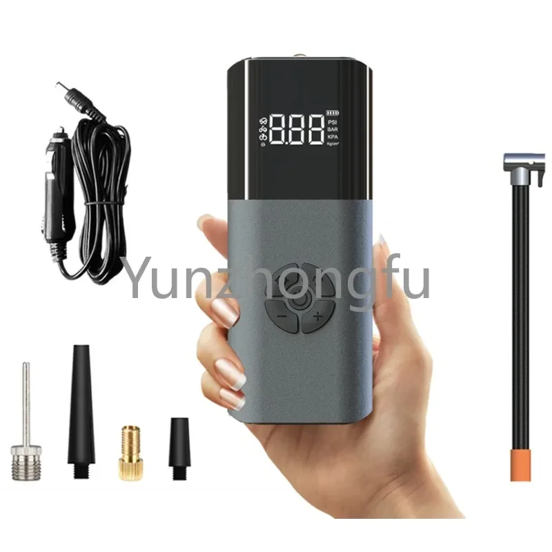 High Quality 12V 6000mAh Fast Tire Inflator For Car Motorcycle Bicycle Ball Auto Stop Cordless Intelligent Inflation Air Pump