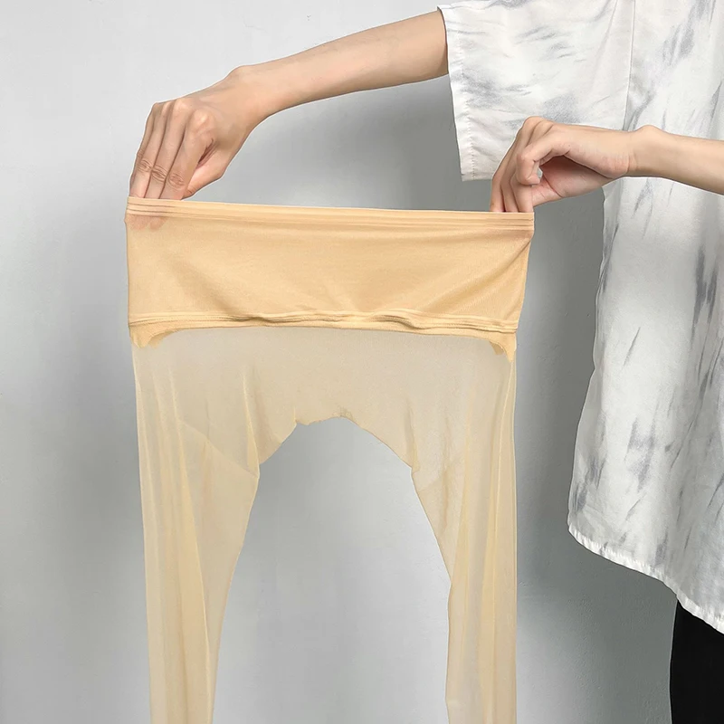 

10 пар ультратонких женских бесшовных колготок с высокой талией для ночных клубов, прозрачные колготки с фиксированным носком, оптом